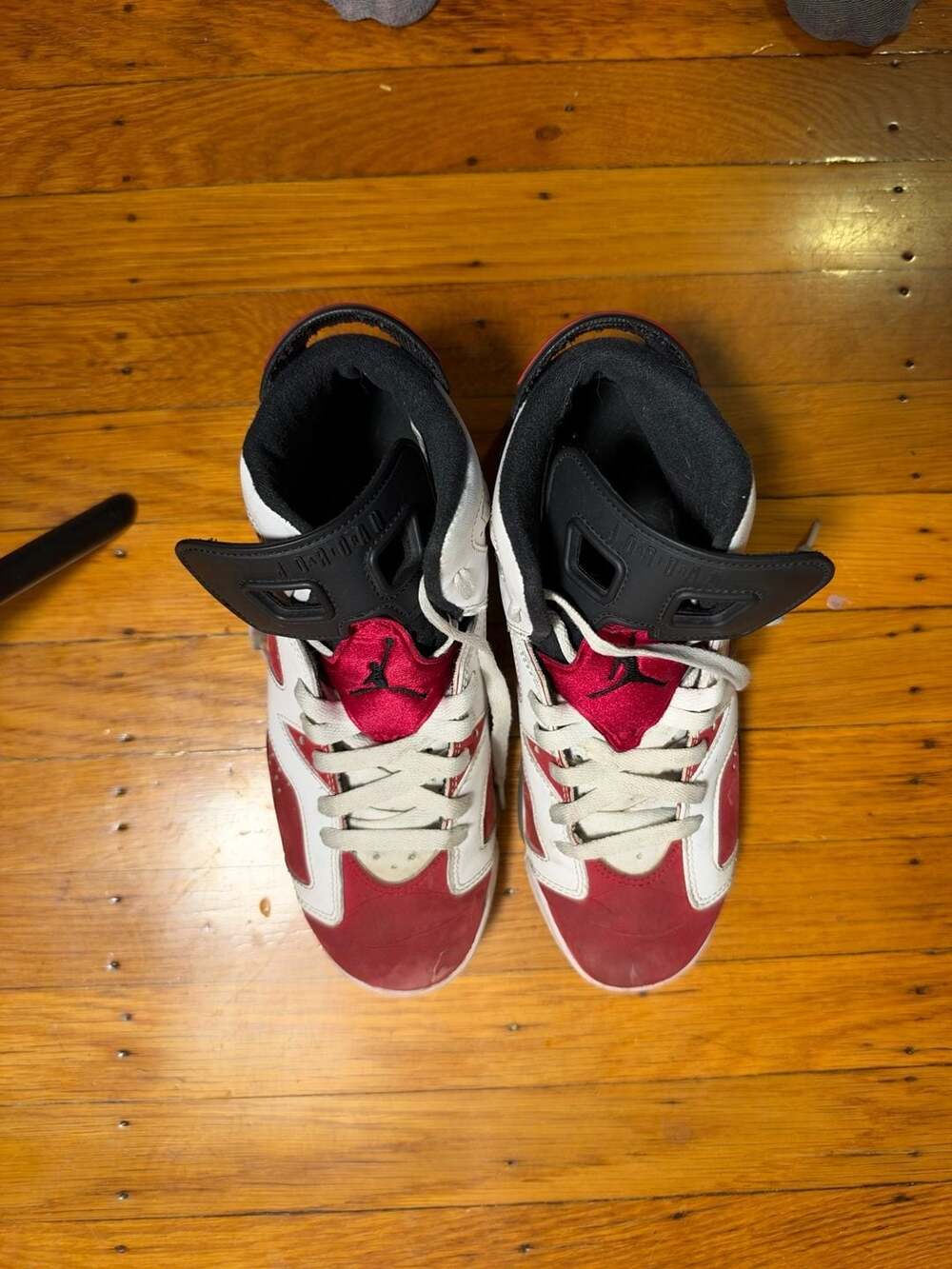 Jordan Air Jordan 6 Retro Size 6.5Y Carmine White Red